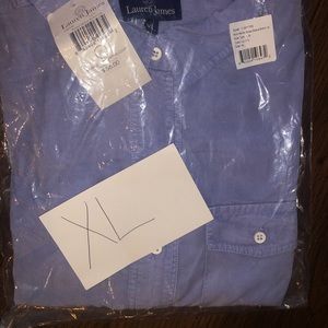 Rolled long sleeve button up. Lauren James